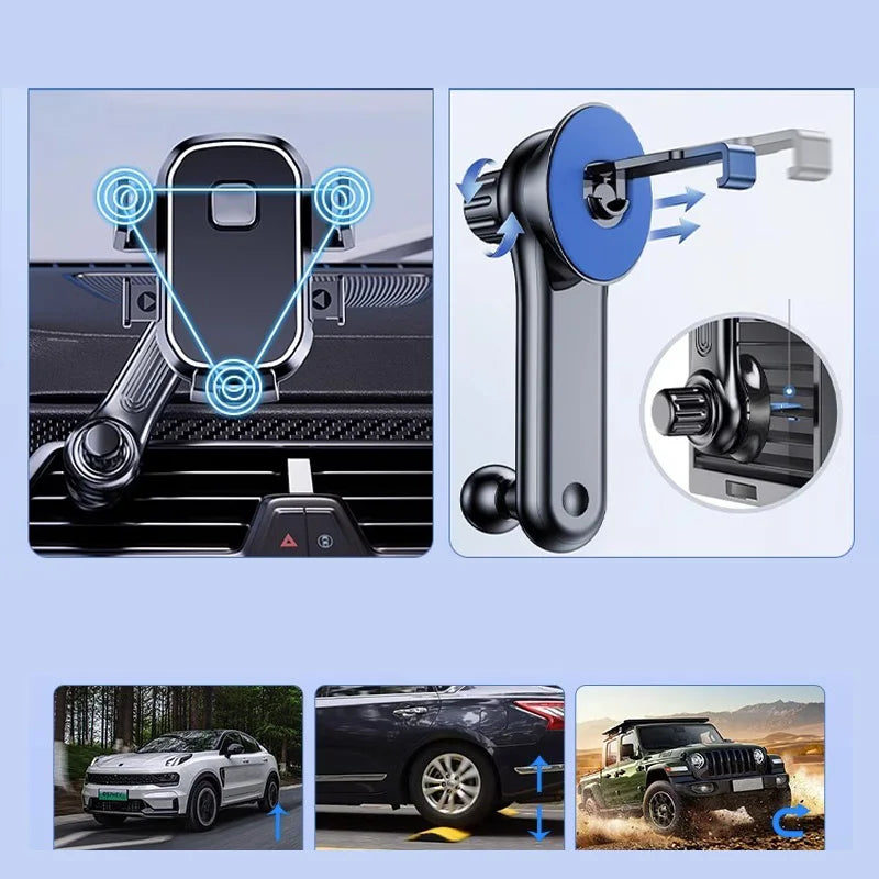 Universal Car Phone Holder - Secure Air Vent Mount